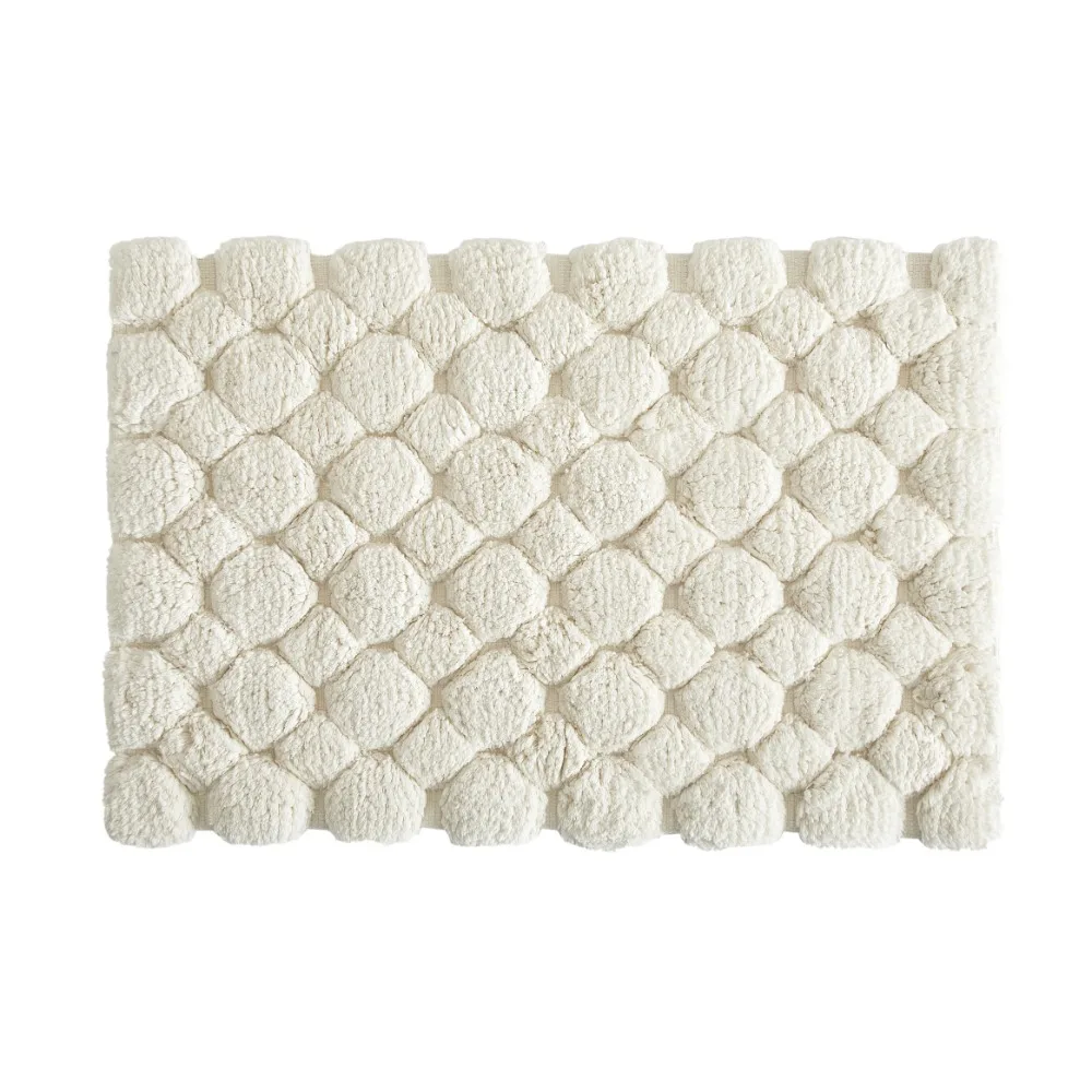 Ivory 2-Piece Cotton Bath Rug  - Bamboo Bath Mat recension och pris