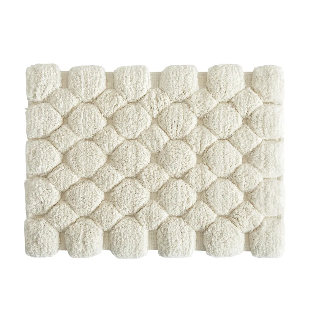 Ivory 2-Piece Cotton Bath Rug  - Bamboo Bath Mat recension och pris