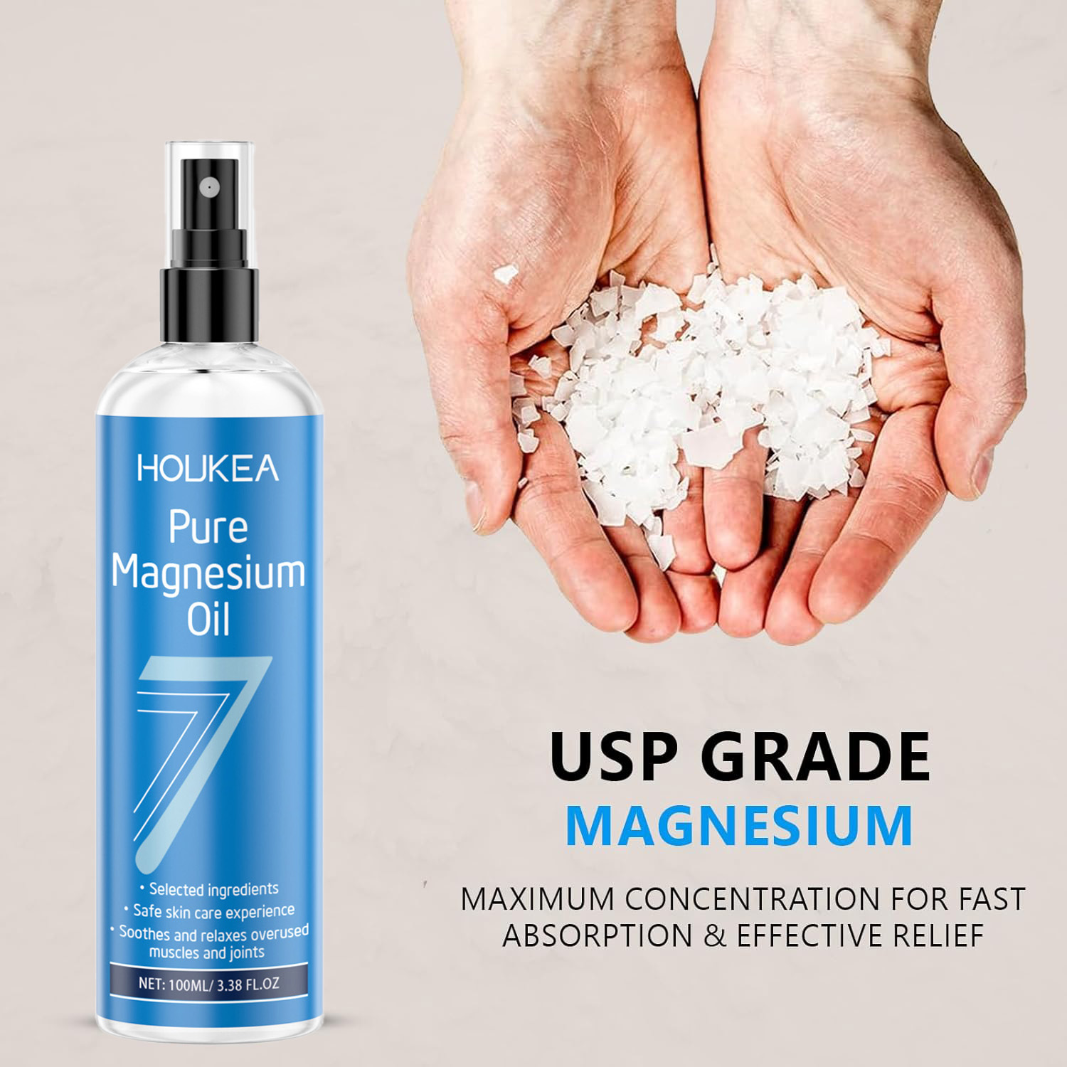 Pure Magnesium Oil Spray Grade - Bath Salts Magnesium recension och pris