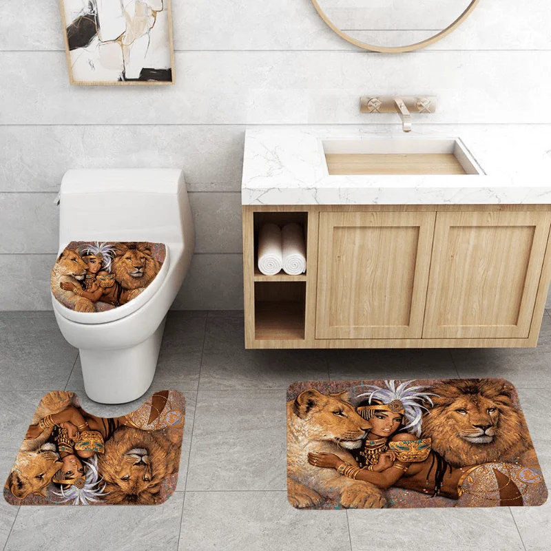 Regal Royal Lion and Queen Maj - Bamboo Bath Mat recension och pris
