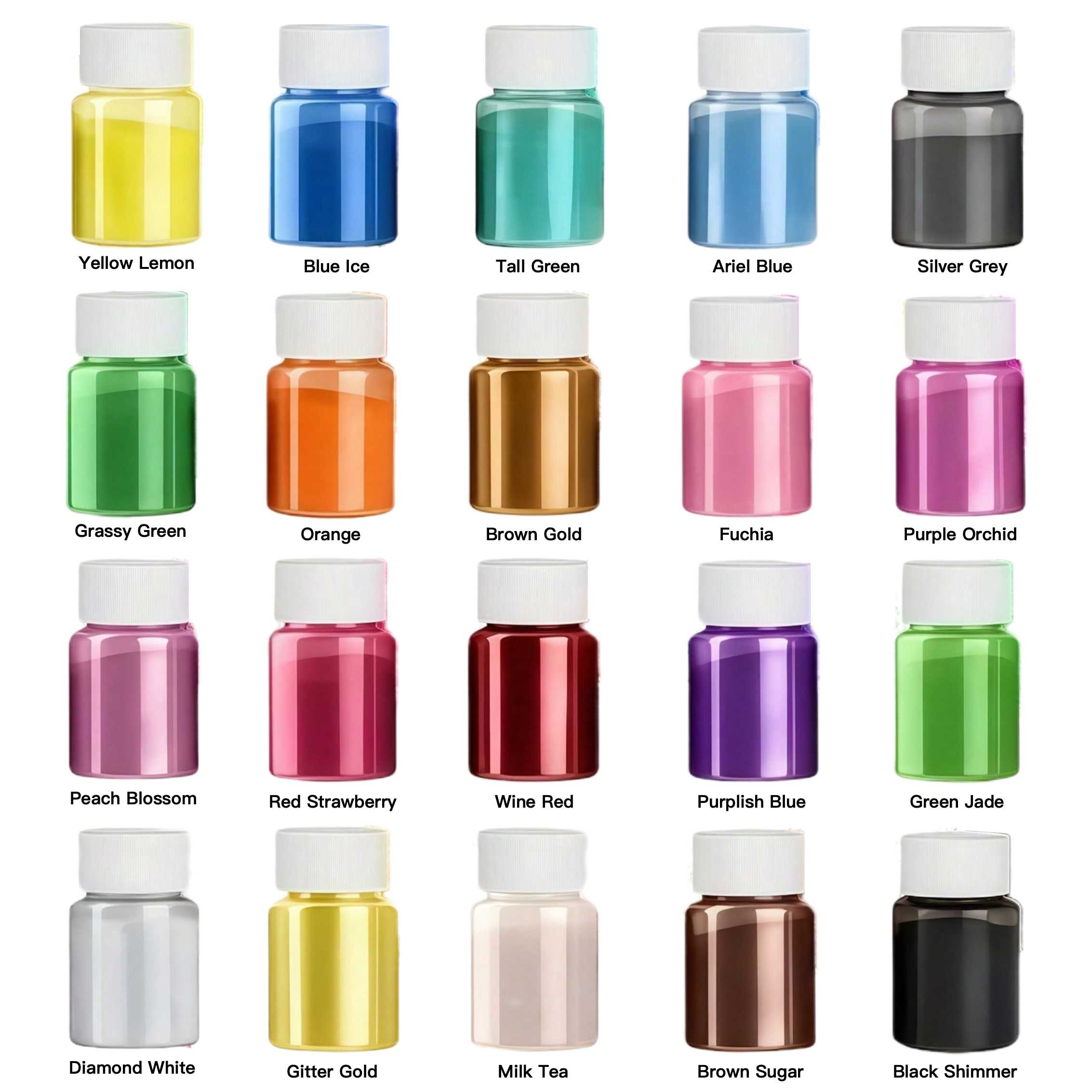 20 Colors 20ml Pack Epoxy Resi - Bath Salts Magnesium recension och pris
